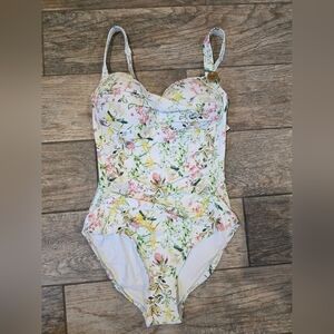 Nwot Niptuck Swimsuut Sz 6 Medium Floral One Piece Swimwear